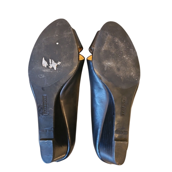 Talbots Black Open Toe Flats - Picture 4 of 6